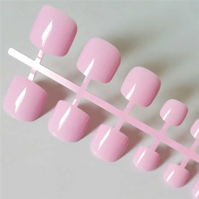 Uñas Postizas Cuadradas Verde Brillante - Press On Nails Acrílico - Image 9