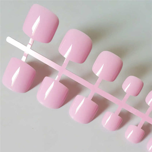 Uñas Postizas Cuadradas Verde Brillante - Press On Nails Acrílico - Image 9