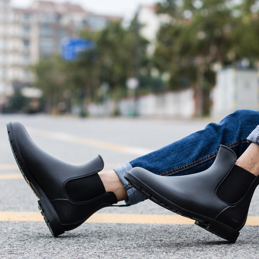 Botas de Lluvia Chelsea Impermeables para Hombre - Estilo Moderno y Protección Total - Image 9