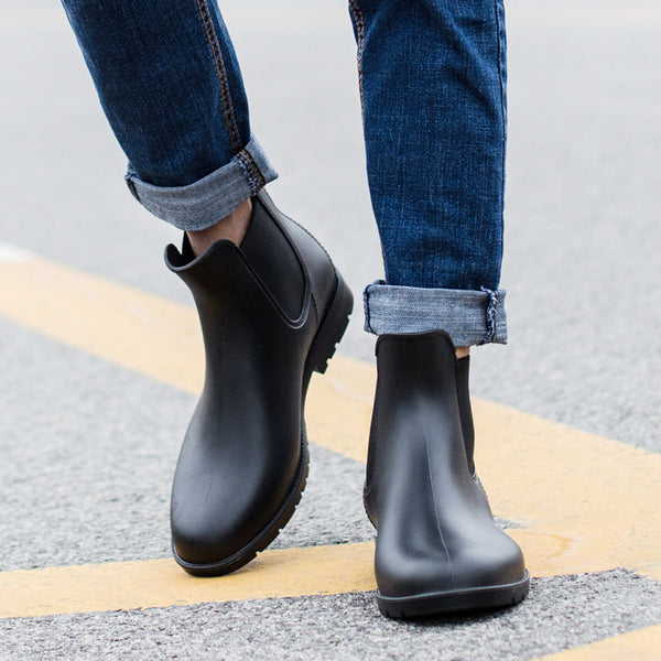 Botas de Lluvia Chelsea Impermeables para Hombre - Estilo Moderno y Protección Total