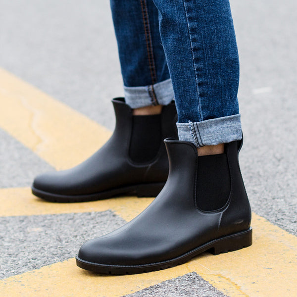 Botas de Lluvia Chelsea Impermeables para Hombre - Estilo Moderno y Protección Total