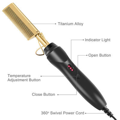 Rizador Eléctrico de Cobre Profesional - Uso Húmedo y Seco - Image 3