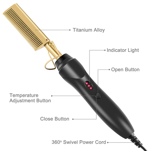 Rizador Eléctrico de Cobre Profesional - Uso Húmedo y Seco - Image 3