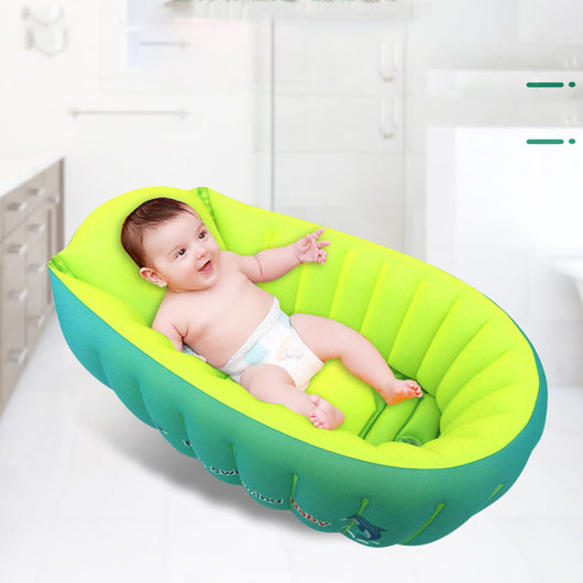 Bañera Inflable Plegable para Bebé con Diseño Floral