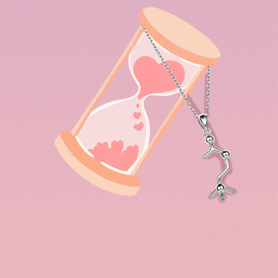 Collar de Elementos Químicos Dopamina y Adrenalina en Plata - Regalo Graduación - Image 3