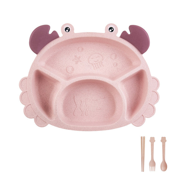 Set de Cubiertos Infantiles con Forma de Cangrejo - 6 Piezas