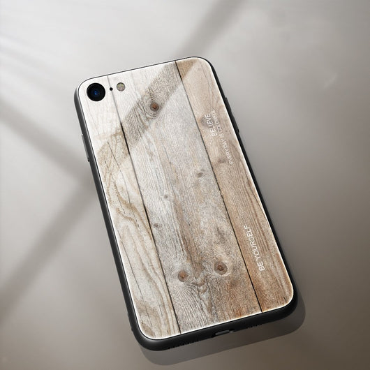 Funda Protectora de Vidrio con Diseño Madera para iPhone 12 - Image 9