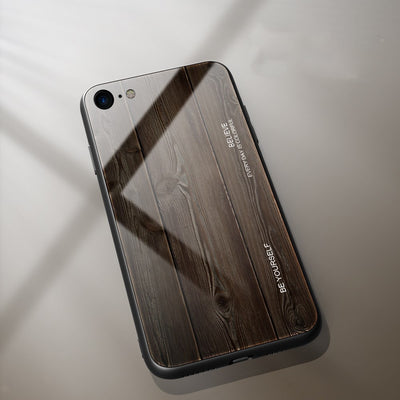 Funda Protectora de Vidrio con Diseño Madera para iPhone 12 - Image 10
