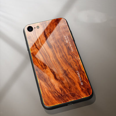 Funda Protectora de Vidrio con Diseño Madera para iPhone 12 - Image 3