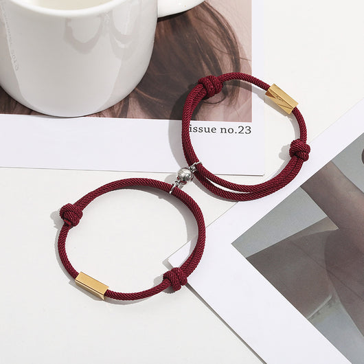Pulsera de Pareja Magnética Personalizada Amor Eterno Acero Inoxidable - Image 17