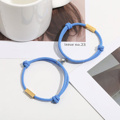 Pulsera de Pareja Magnética Personalizada Amor Eterno Acero Inoxidable - Image 13