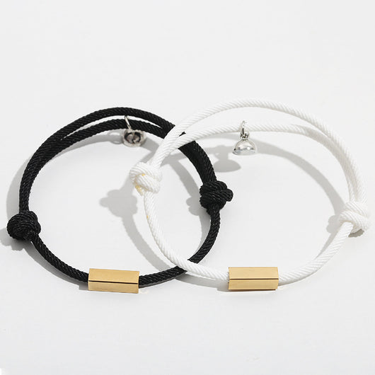 Pulsera de Pareja Magnética Personalizada Amor Eterno Acero Inoxidable - Image 8