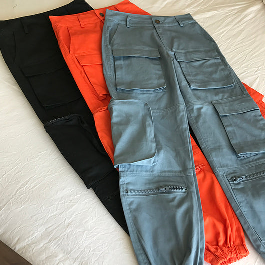 Overol Mujer Cintura Alta Bolsillos Múltiples Estilo Boyfriend Casual - Image 21
