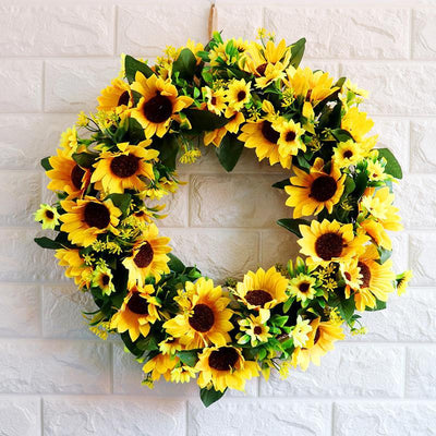 Guirnalda de Girasoles Artificiales para Puerta y Decoración del Hogar - Image 2