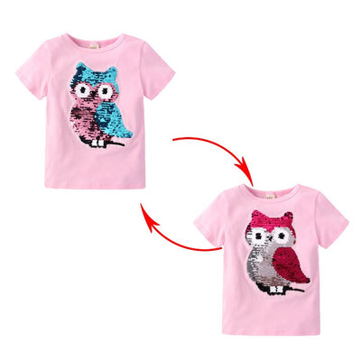 Playera Infantil de Manga Corta con Diseños de Dibujos Animados - Image 8