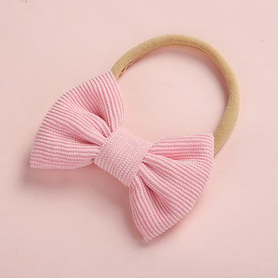 Diadema para Bebé Arco Multicolor en Pana Suave - Image 3