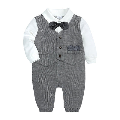 Traje Formal para Bebé de Un Año con Moño y Camisa Caballero - Image 11