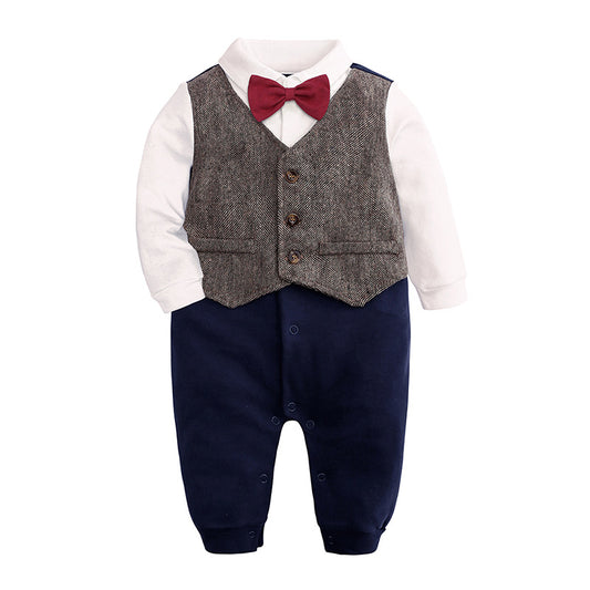 Traje Formal para Bebé de Un Año con Moño y Camisa Caballero