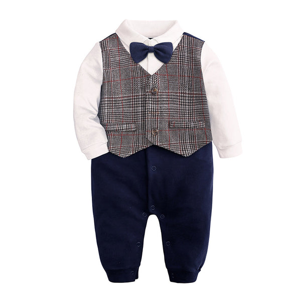 Traje Formal para Bebé de Un Año con Moño y Camisa Caballero