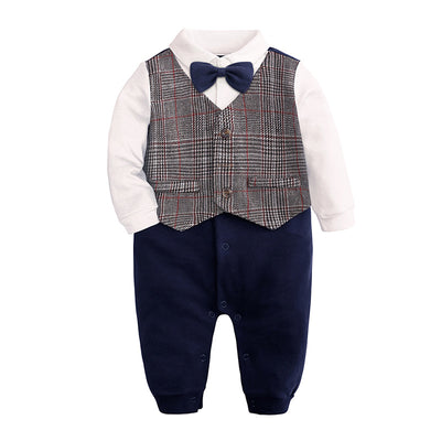 Traje Formal para Bebé de Un Año con Moño y Camisa Caballero - Image 2