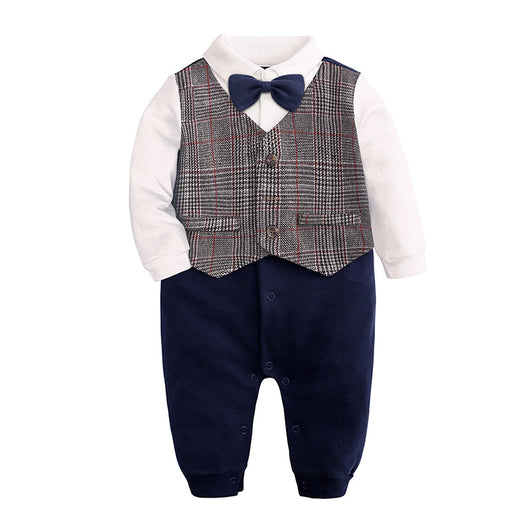 Traje Formal para Bebé de Un Año con Moño y Camisa Caballero - Image 2