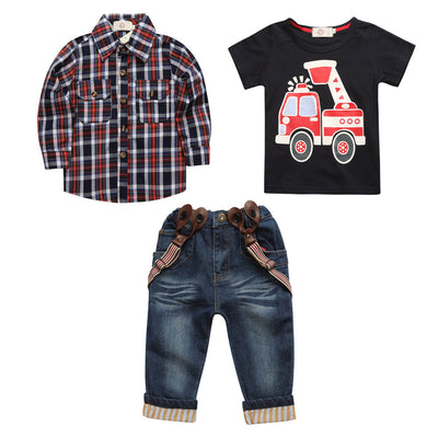 Traje de Pantalón Cuadros para Niño Estilo Caballero Primavera Otoño - Image 6