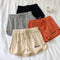 Shorts Esportivos Largos com Bordado para Mulher - Calças Soltas Casuais para Yoga e Corrida