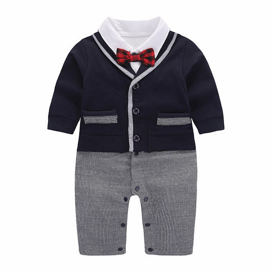 Enterizo Elegante para Caballero con Moño - Conjunto de Tres Piezas