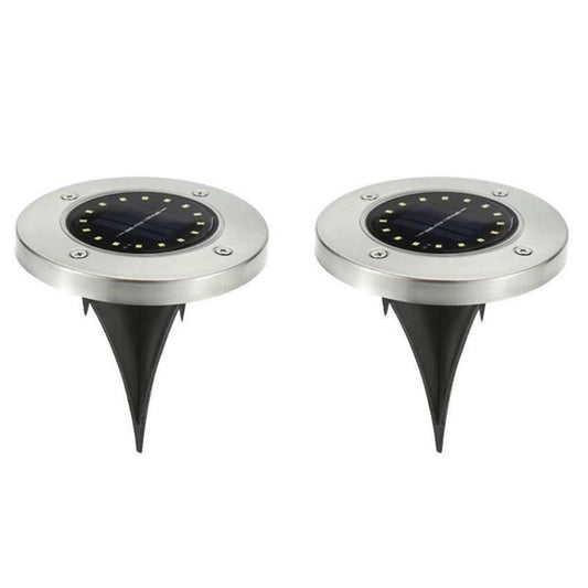 Lámparas Solares Enterradas 20 LED - Iluminación Exterior Automática