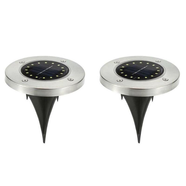 Lámparas Solares Enterradas 20 LED - Iluminación Exterior Automática
