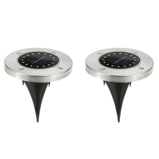 Lámparas Solares Enterradas 20 LED - Iluminación Exterior Automática