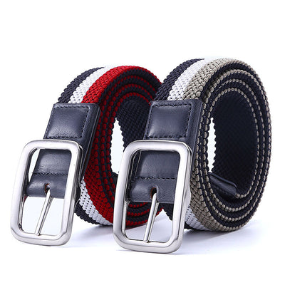 Cinturón Elástico Tejido para Hombre con Hebilla Japonesa - Image 8