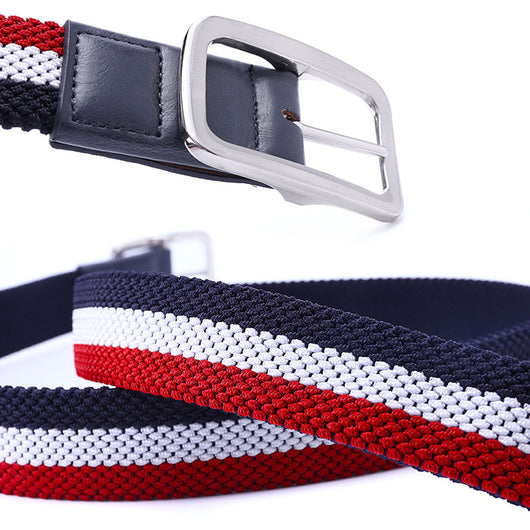 Cinturón Elástico Tejido para Hombre con Hebilla Japonesa - Image 4