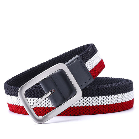 Cinturón Elástico Tejido para Hombre con Hebilla Japonesa - Image 3