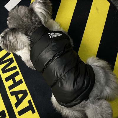 Chaleco Acolchado Grueso para Perros - Abrigo sin Mangas Negro - Image 10