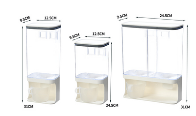Contenedor de Almacenamiento Transparente Hermético Anti-humedad e Insectos - Image 14