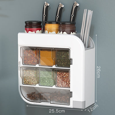 Organizador Mural Multifuncional para Cocina - Soporte de Cuchillos, Especias y Utensilios - Image 11