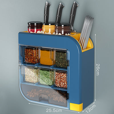 Organizador Mural Multifuncional para Cocina - Soporte de Cuchillos, Especias y Utensilios - Image 6