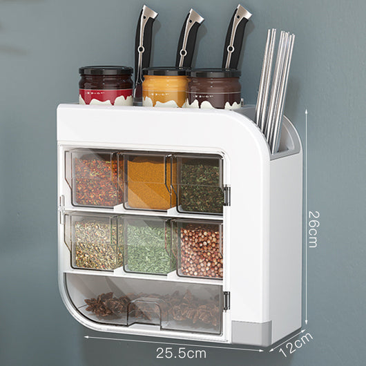 Organizador Mural Multifuncional para Cocina - Soporte de Cuchillos, Especias y Utensilios - Image 5