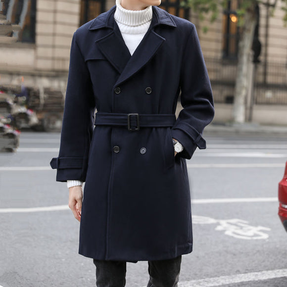 Abrigo Largo de Lana para Hombre - Colección Otoño Invierno