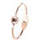 Pulsera Trébol de Cuatro Hojas Oro Rosa 18K - Diseño Japonés y Coreano