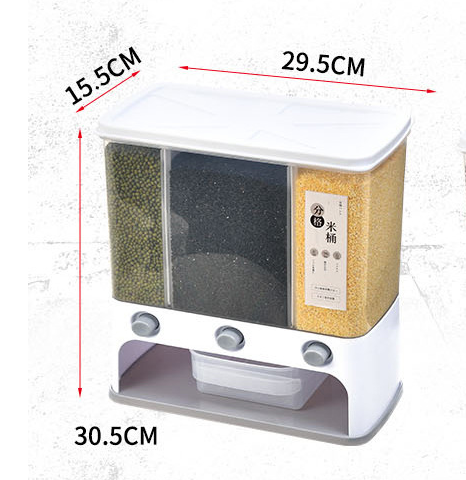 Contenedor de Almacenamiento de Granos Transparente Montable en Pared - Image 7