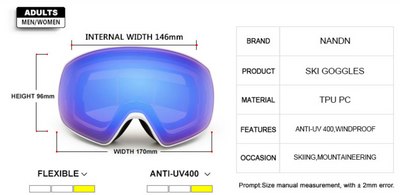 Gafas de Esquí NANDN SNOW ATTITUDE NG8 - Protección Total en Pista - Image 2