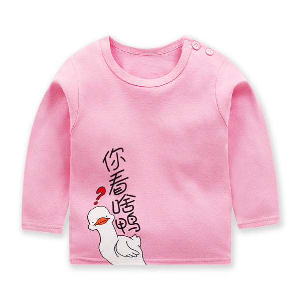 Blusa de Algodón de Manga Larga para Niñas