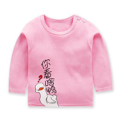 Blusa de Algodón de Manga Larga para Niñas