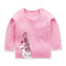 Blusa de Algodón de Manga Larga para Niñas