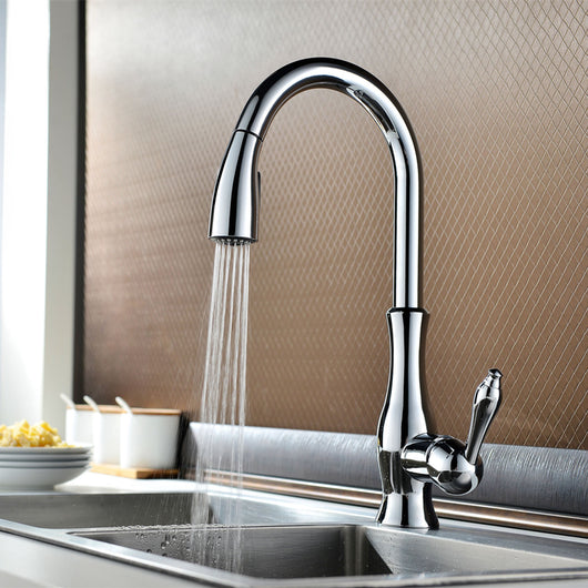 Grifo de Cocina Extraíble en Cobre Puro con Cabezal Rotatorio - Image 12