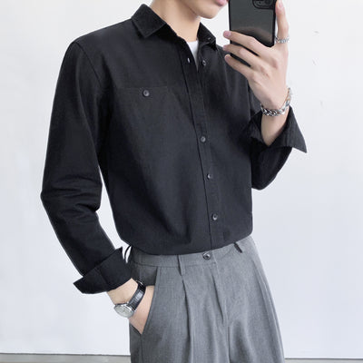 Camisa Casual de Manga Larga Estilo Maduro para Hombre - Elegancia y Confort - Image 9