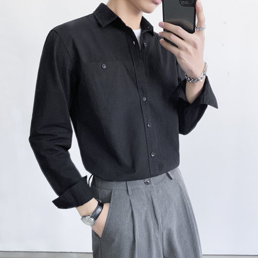 Camisa Casual de Manga Larga Estilo Maduro para Hombre - Elegancia y Confort - Image 9