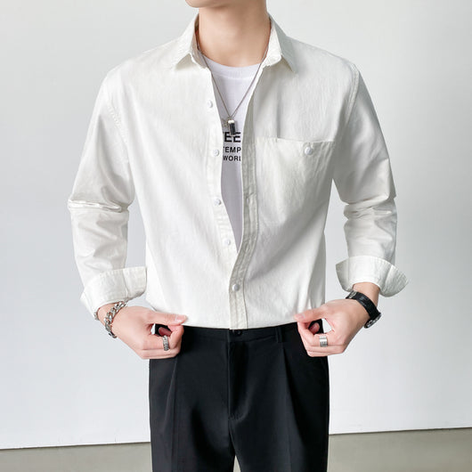 Camisa Casual de Manga Larga Estilo Maduro para Hombre - Elegancia y Confort - Image 11